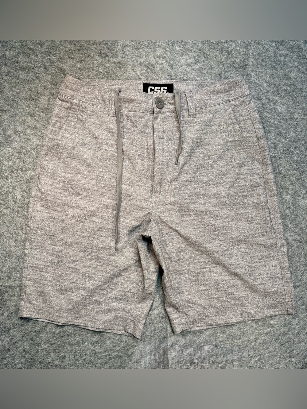 CSG Men's Heather Gray Hybrid Drawstring Shorts